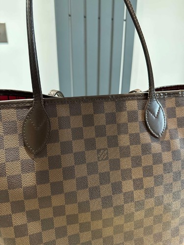 Louis Vuitton Neverfull in damier ebene shoulder bag tote MM size - Picture 13 of 24
