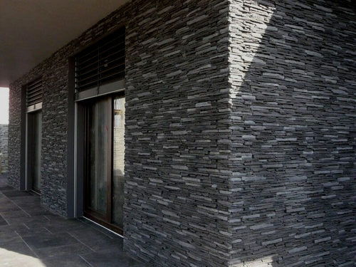 SAMPLE of DARK SLATE - Exterior Stone Cladding, Stacked Stone, Fascia Stone - Picture 6 of 8