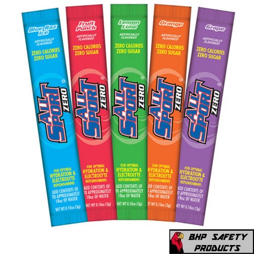 ALL SPORT ZERO CALORIE POWDER HYDRATION STICKS, SUGAR FREE SPORTS DRINK MIX - Picture 2 of 30