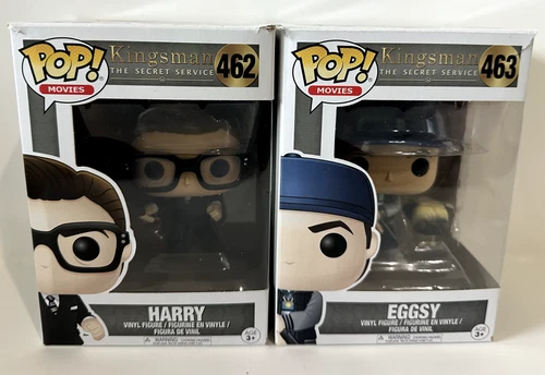 Funko POP! Movies Kingsman The Secret Service Harry #462 Eggsy #463 Vinyl Figure