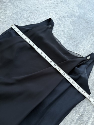 VTG Jessica McClintock Gunne Sax Dress Sheer Cape Black Evening Gown Size 9/10 - Picture 9 of 11