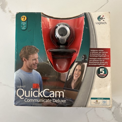 Logitech QuickCam Communicate Deluxe 1.3 MP Webcam OPEN BOX BRAND NEW!!! - Picture 1 of 2