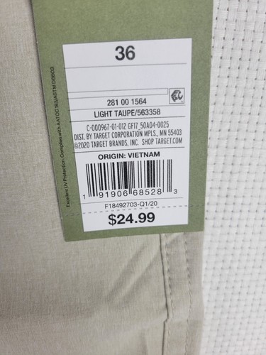 Goodfellow & Co Men's 10.5" Regular Fit Hybrid Swim Trunks Beige stretch Pockets - Picture 7 of 8