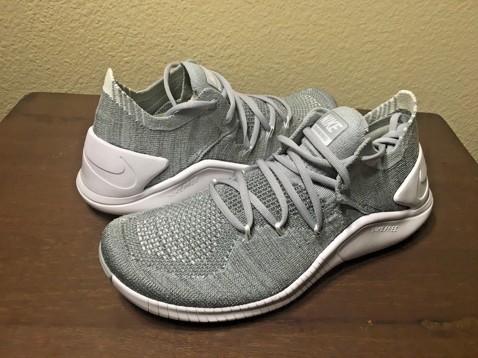 Nike Women's Free Trainer Flyknit 3 3 3 Grey & White shoes {942887-002} Sz 6 b5d012 Nike Women's Free Trainer Flyknit 3 3 3 Grey & White shoes {942887-002} Sz 6 b5d012