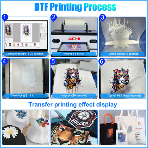 DTF A3 Printer EPSON1800 Printer Direct to Film Tshirt Flatbed Heat Transfer - Bild 6 von 12