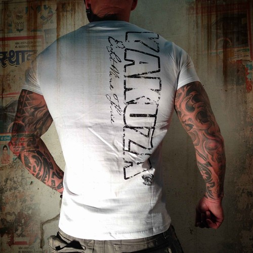 Yakuza Camiseta Hombre Camiseta TSB412 Color Blanco - Imagen 4 de 4