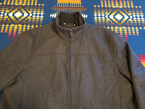 Calvin Klein Mens Wool Blend Jacket, Quilted Lining, Charcoal, Size L - Picture 4 of 9