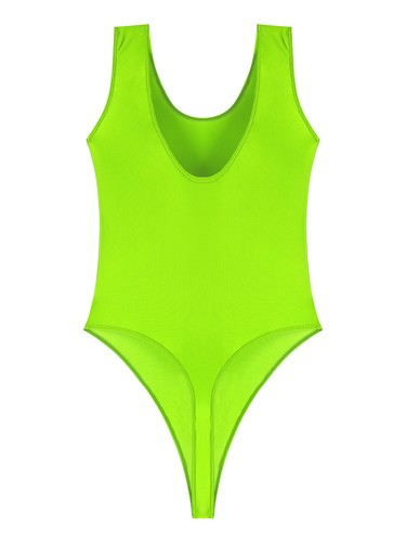 Women's Transparent Elasticity Sheer Lingerie Bodysuit High Cut Thong Swimsuit - Picture 91 of 106