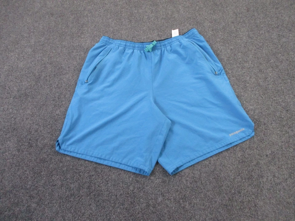 Pantalones Cortos Patagonia Para Hombre 28 Azul Nine Trails Active Gimnasio Pista Rendimiento 57601 Foto 2 de 4