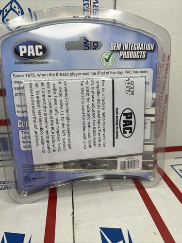 PAC SNI35 Adjustable Line Output Converter 1.2x6.25x5.9 - Brand New - Picture 2 of 2