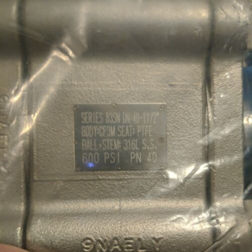 Alfa Laval 1 1/2" Kugelhahn Serie 83SN DN-1 1/2" 600 PSI - Bild 4 von 5