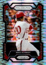 2024 Prizm #73 Mike Schmidt Pulsar Prizm #187/499 SP Philadelphia Phillies HOF