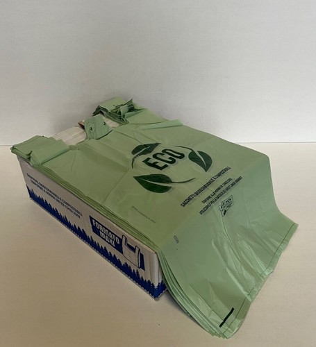 SHOPPER BUSTE BIODEGRADABILI COMPOSTABILI A NORMA DI LEGGE UNI13432 COMPOSTABILE - Foto 8 di 13