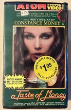 A Taste of Money 1983 Gina Gianetti VHS Former Rental ATOM VIDEO Clamshell