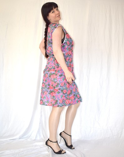 DELANTAL DE BATA HÚMEDO BRILLANTE* M (42) bata transparente* delantal vestido blusa - Imagen 3 de 5