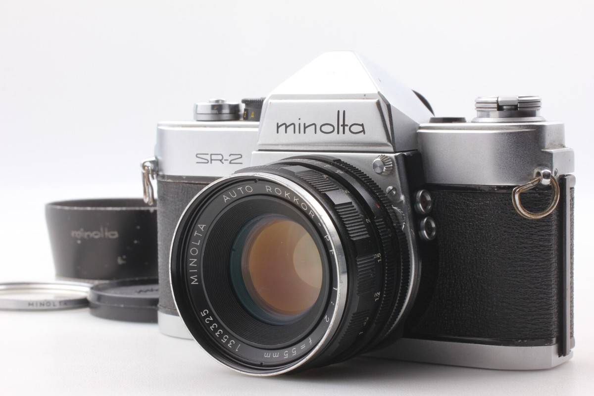 Minolta SR-2 一眼レフカメラ Rokkor-PF 55mm Minolta SR-2 35mm Film Camera + Rokkor-PF 55mm F2 Lens Free
