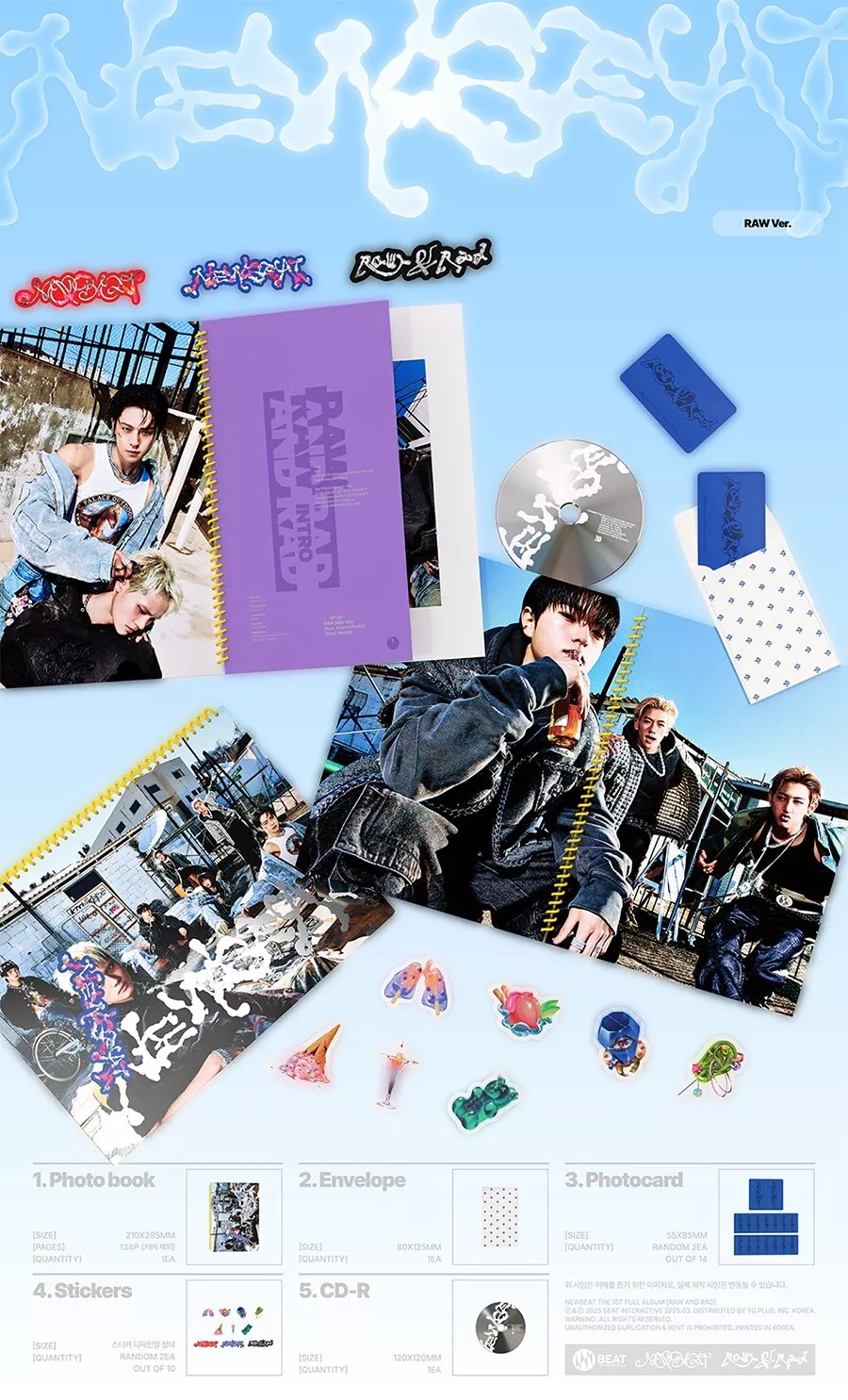 NEWBEAT 1st Album - RAW AND RAD (Jewel Ver.) – Choice Music LA