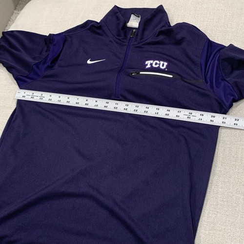 New TCU Horned Frogs Nike Coaches Sideline Full Zip Large L Performance Jacket - Picture 9 of 11