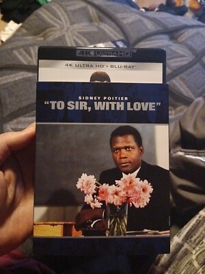 TO SIR, WITH LOVE 4K UHD & Blu Ray + SLIPCOVER New