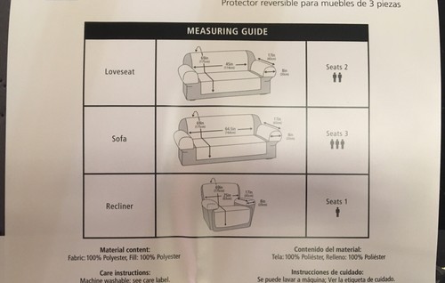 Mainstays Sofa Reversible Quilted Microfiber Pet Cover - Picture 7 of 9