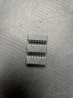 3 Stück ICs CD4017BCN DIP16 NOS Unbenutzt (KL5-43-3)