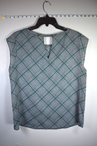 The Limited Damen ärmellose Bluse Gr. L schwarz/türkis - Bild 2 von 6