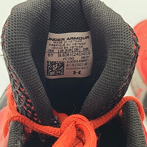Zapatos de baloncesto rojos Under Armour Lockdown 5 3023533-601 para jóvenes talla 6 años - Imagen 13 de 13
