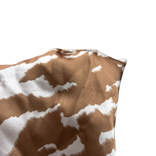 ASOS Design Women’s Sz 8 Bronze Cream Zebra Print Satin Bias Cut Midi Slip Dress - Picture 17 of 24