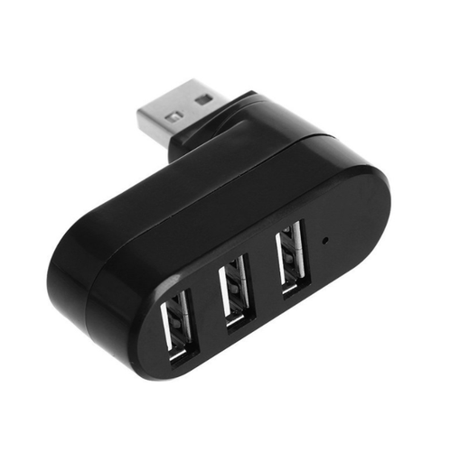 Mini 3 Port USB 2.0 Rotating Splitter Adapter Hub For PC Laptop Notebook HOT - Picture 6 of 7