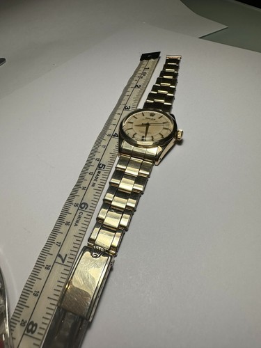 VINTAGE ROLEX OYSTER PERPETUAL 6634 GOLD CAPPED MEN’S AUTOAMTIC WRSITWATCH - Picture 11 of 14