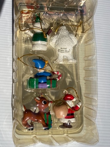 KURT ADLER Rudolph das Rentier mit der roten Nase 5-teilig Mini Weihnachtsschmuck - Bild 3 von 17