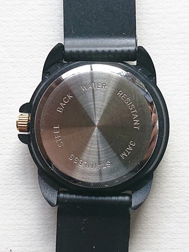 Emes Quartz Armbanduhr Kinderuhr Water Resistant schwarz neonfarben 21,5 cm - Imagen 12 de 12