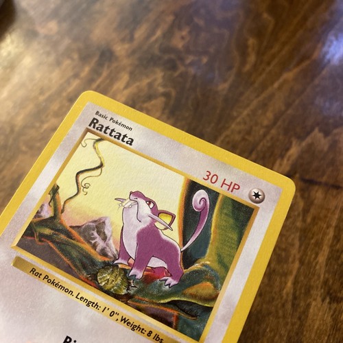 Shadowless Rattata 61/102 Base Set Rare Vintage Pokemon Karte - EX - Bild 4 von 7