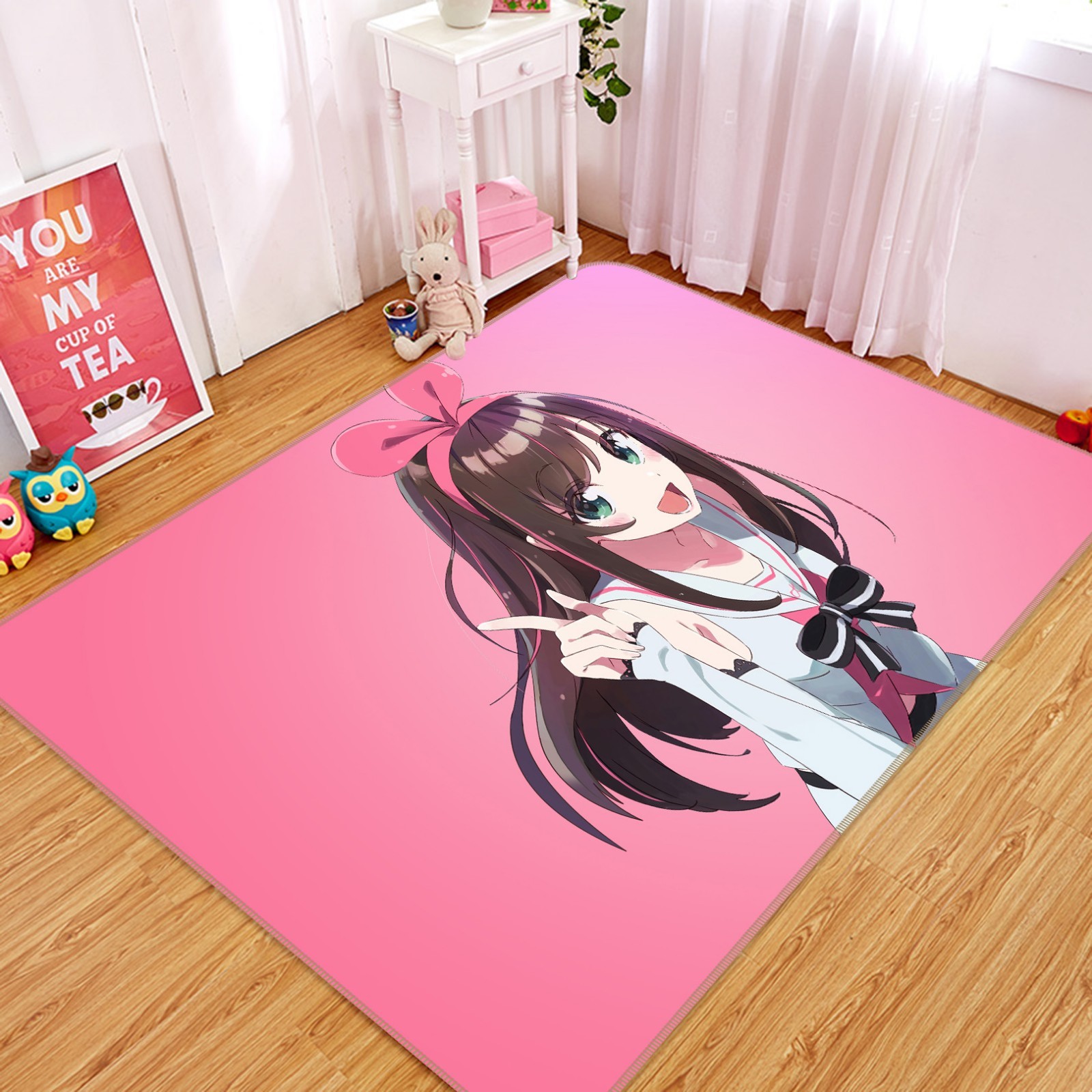 3D Kizuna Ai 596 Japan Anime Game Non Slip Rug Mat Round Elegant Carpet 3D Kizuna Ai 596 Japan Anime Game Non Slip Rug Mat Round Elegant Carpet