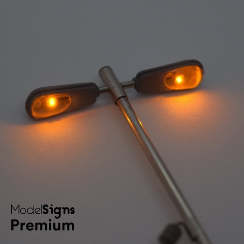 ModelSigns Premium - Set of 5 LED Platform Lights lamp for Model Railways OO HO - Picture 27 of 29