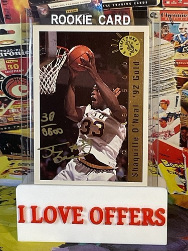 1992 CLASSIC DRAFT PICK GOLD SHAQUILLE O'NEAL ROOKIE AUTOGRAPH #38/8500 RARE - Picture 13 of 13