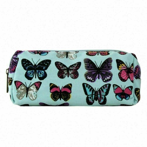 Pencil Pen Case Cosmetic Make Up Bag Storage Pouch Owl Butterfly Floral Birds - Picture 6 of 64
