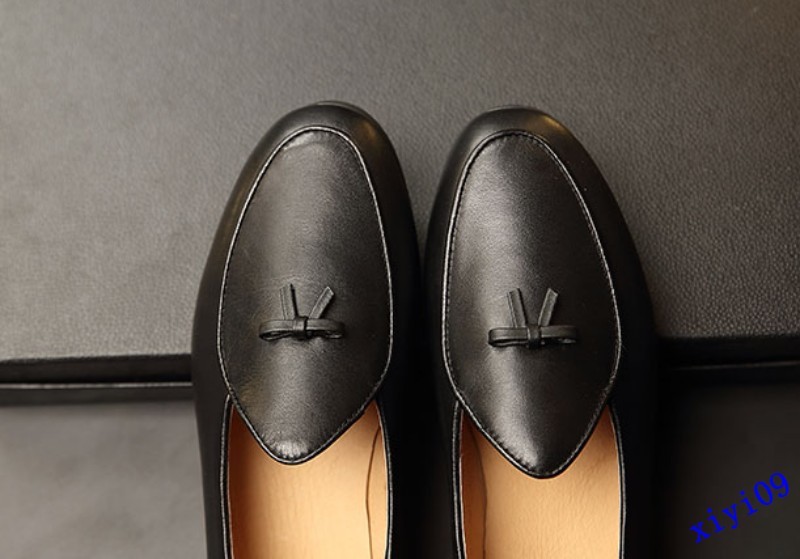 Uomo British Slip Loafer Pelle Slip British on Flat Bowtie Business Casual Loafer Shoes SY 1d03fc Uomo British Slip Loafer Pelle Slip British on Flat Bowtie Business Casual Loafer Shoes SY 1d03fc