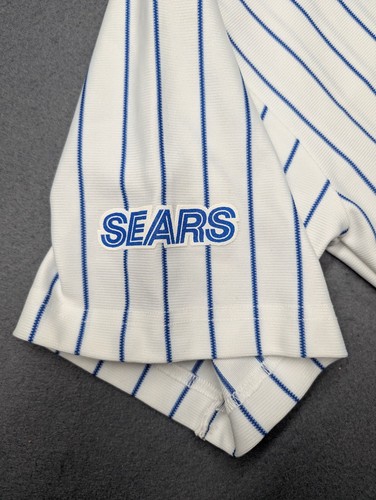Vintage MLB Chicago Cubs #1 Malinowski Pin Striped Jersey Adult Size XL USA - Picture 5 of 13
