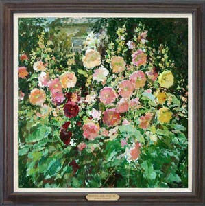 Hand-painted-Oil-painting-original-Art-Landscape-Flower-on-canvas-30-034-x30-034
