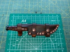 Horizontal Sheath Hand Carved Leather