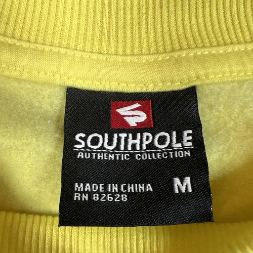 SOUTH POLE Vintage Yellow Pull Over Sweatshirt Size M - Picture 8 of 12