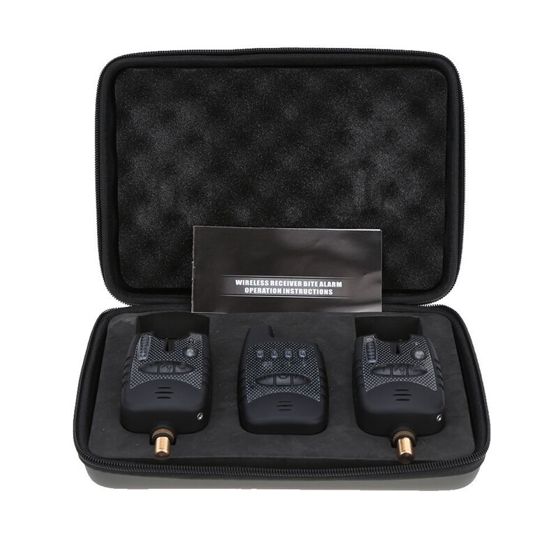 2x una pesca Nera Grigio Elettronica allarme Set stabilisce 2 alarmempp 7d1 2x una pesca Nera Grigio Elettronica allarme Set stabilisce 2 alarmempp 7d1