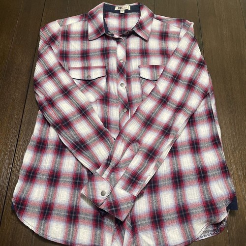 Kut From The Kloth Women's Boylen Button Down Top Red Size XS - Picture 2 of 5
