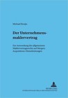 Der Unternehmensmaklervertrag von Michael Rozijn (2001, Taschenbuch)