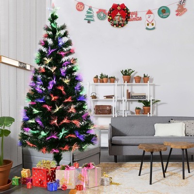 Led Xmas Tree Fibre Optic Christmas Tree Multicoloured Lights