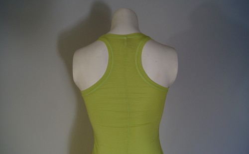SPIRIT Rayon Cotton Sleeveless Tank Dress Made in USA Racer Back Women's Striped - Picture 5 of 6
