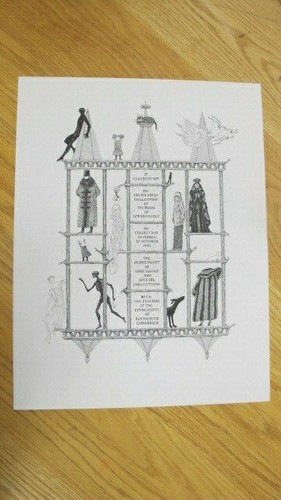 RARE Limited Edition Edward Gorey Poster SYLVIA DAVIS