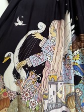 Zimmermann Celestial Gathered Mini Dress Size 2 Silk In Midnight Star Girls