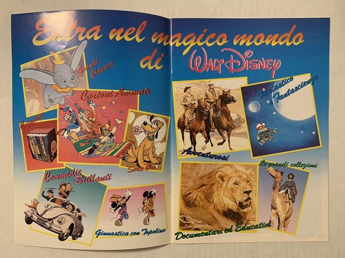 Vintage 1986 Italian Walt Disney Home Video Wholesale VHS Catalog + Folder Italy - Picture 3 of 12